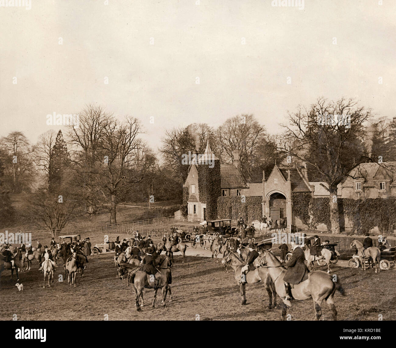 Chasse au Cheshire à l'abbaye de Combermere Banque D'Images