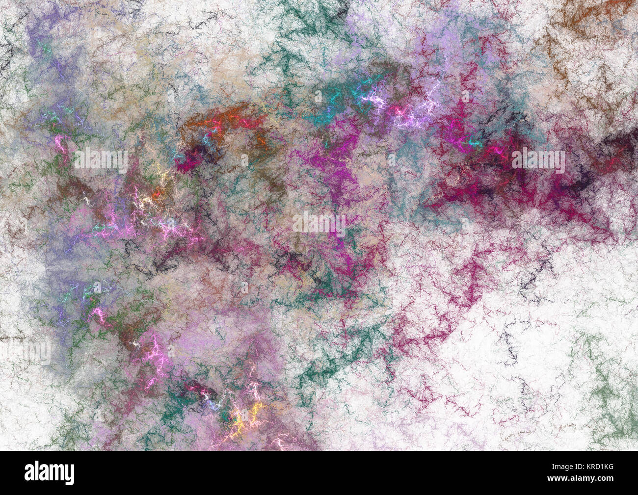 Flamme fractale, computer generated image Banque D'Images