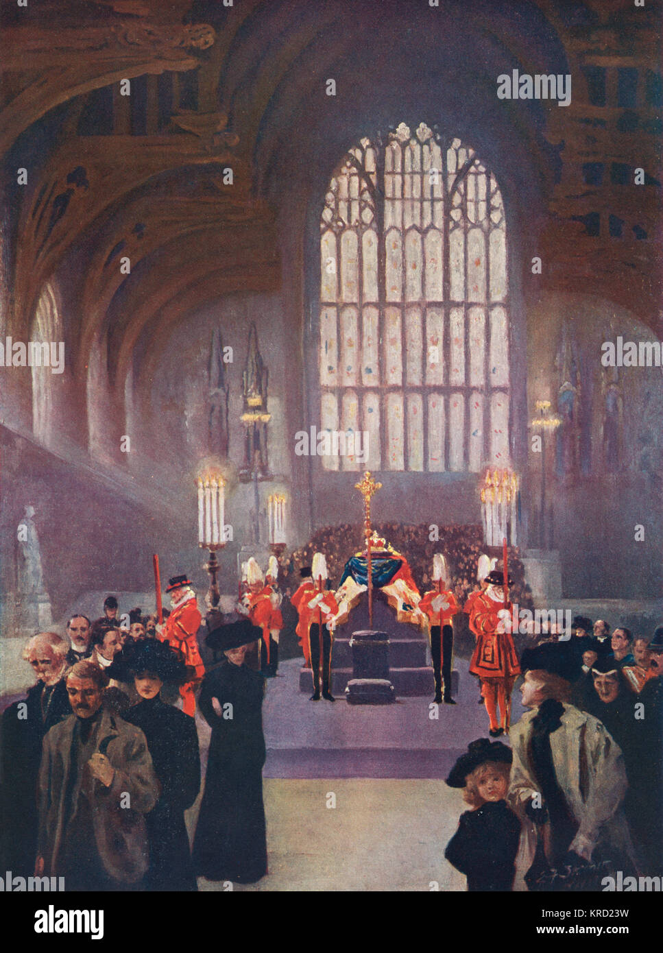 Le roi Édouard VII est situé dans la région de Westminster Hall, Londres 16 - 19 mai 1910 Date : Mai 1910 Banque D'Images
