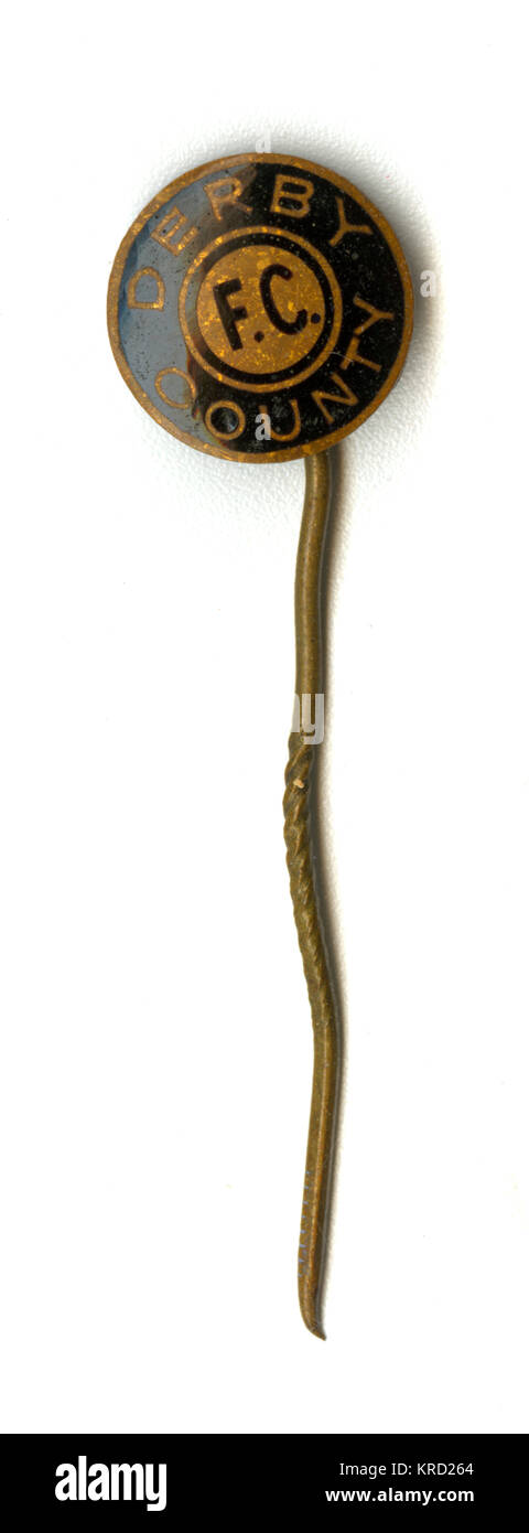 Revers ou attache de Derby County FC Banque D'Images