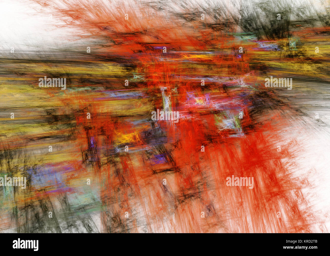 Flamme fractale, computer generated image Banque D'Images