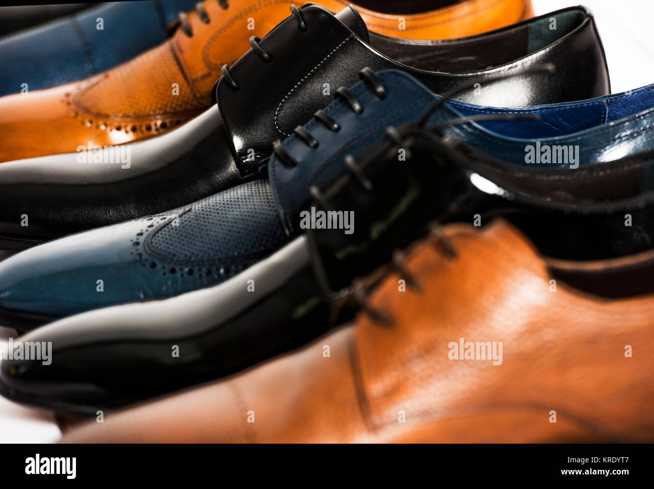 Hommes chaussures élégantes en détail Banque D'Images