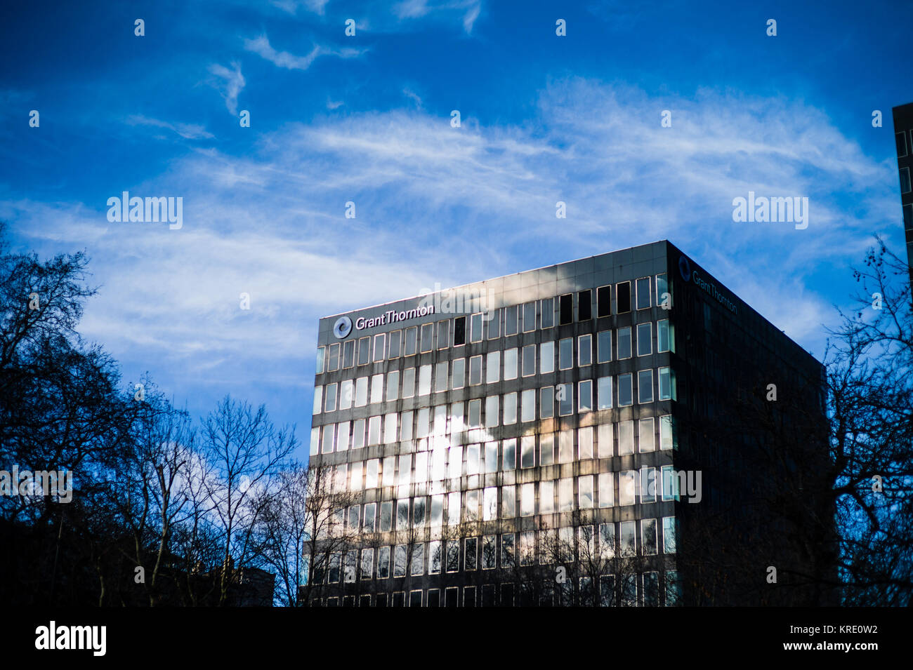 Les bureaux de Londres de Grant Thornton sur Euston Road Banque D'Images