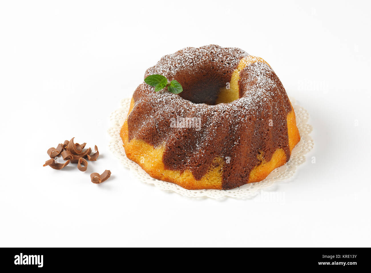 En gâteau bundt Banque D'Images