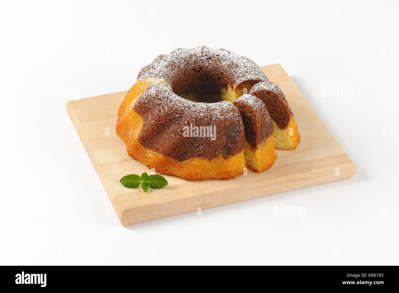 En gâteau bundt Banque D'Images