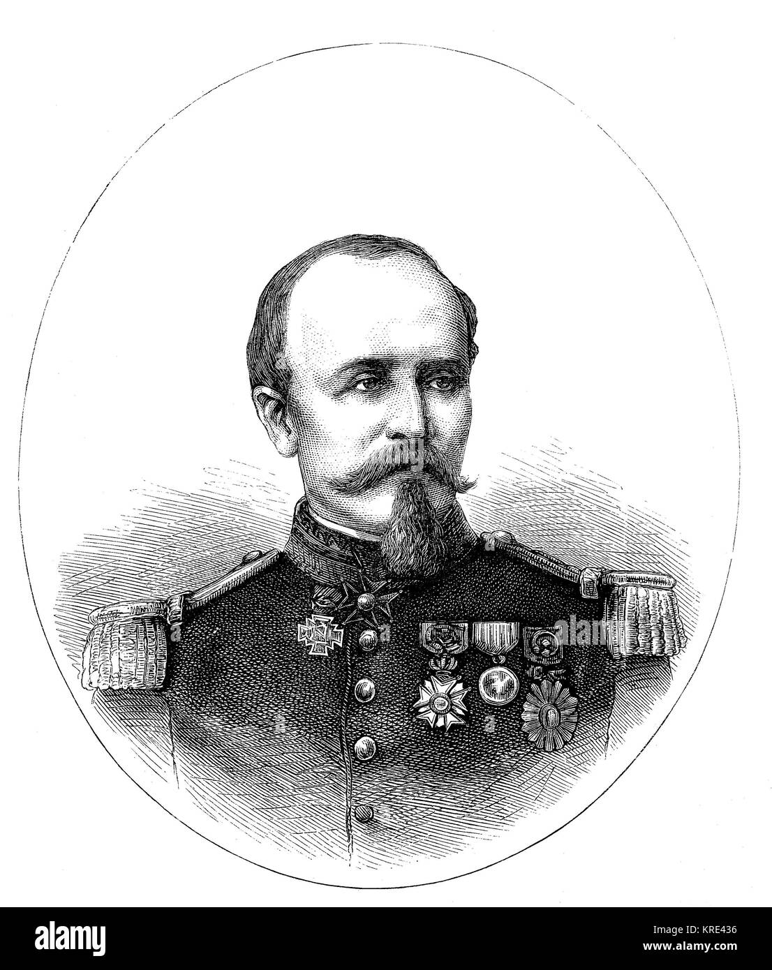 Antoine Alfred Eugène Chanzy, 18 mars 1823 - 4 janvier 1883, était un général français, connu pour ses succès au cours de la guerre franco-prussienne et comme un Banque D'Images