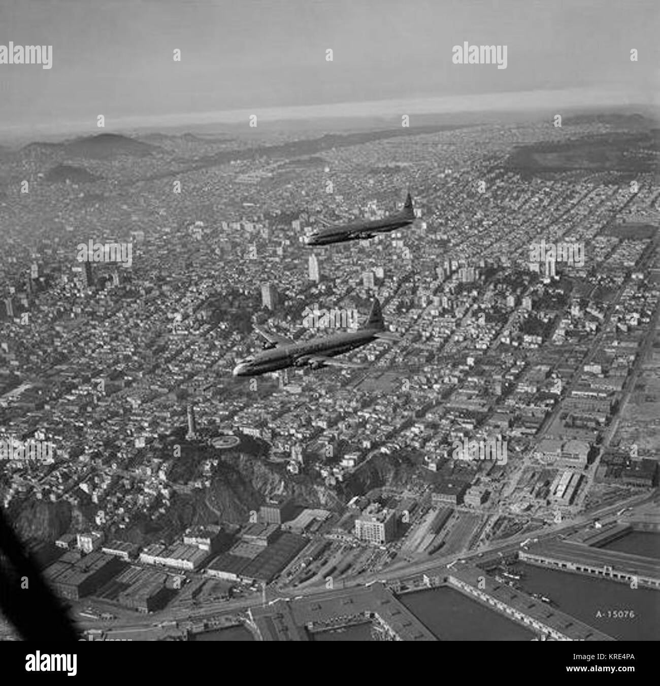 Lockheed R6V Constitutions sur SF 1950 Banque D'Images