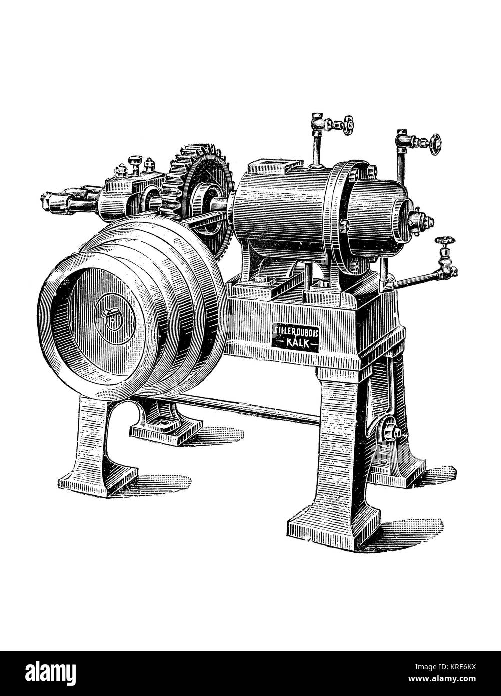 Une machine pour la fabrication de tuyaux en caoutchouc, produit industriel à partir de l'année 1880, l'amélioration numérique reproduction d'une gravure sur bois à partir de l'année 1880 Banque D'Images Une machine pour la fabrication de tuyaux en caoutchouc, produit industriel à partir de l'année 1880, l'amélioration numérique reproduction d'une gravure sur bois à partir de l'année 1880 Banque D'Images