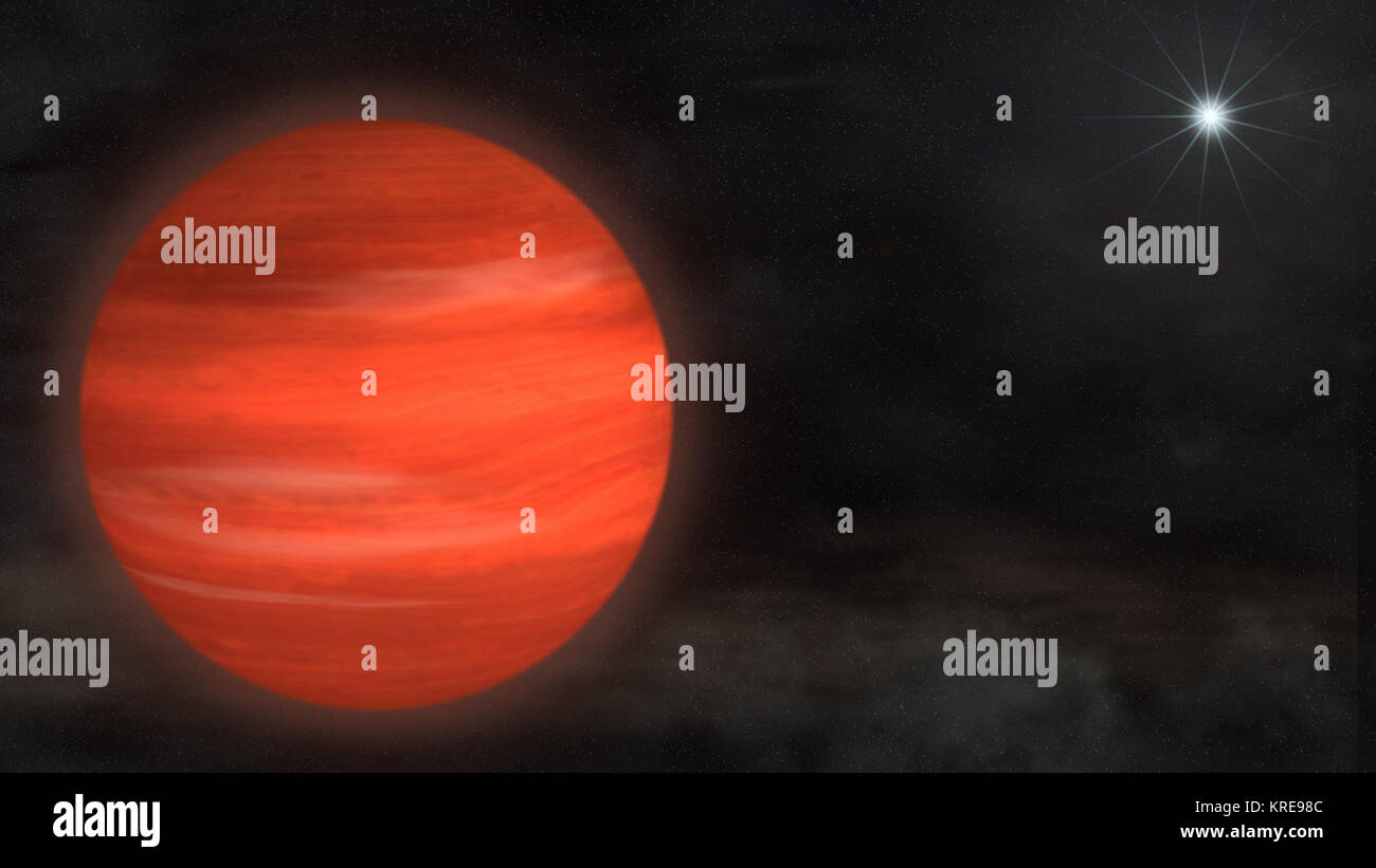 La 22super-Jupiter22 Kappa Andromedae b, dans une vue d'artiste Photo Stock  - Alamy