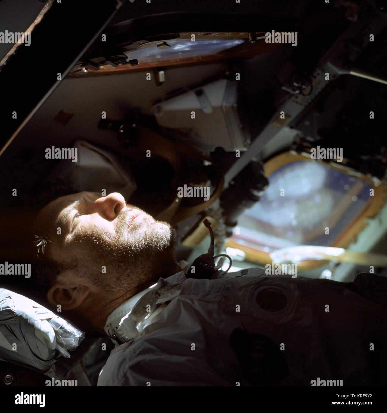 Walter Schirra sur Apollo 7 Banque D'Images