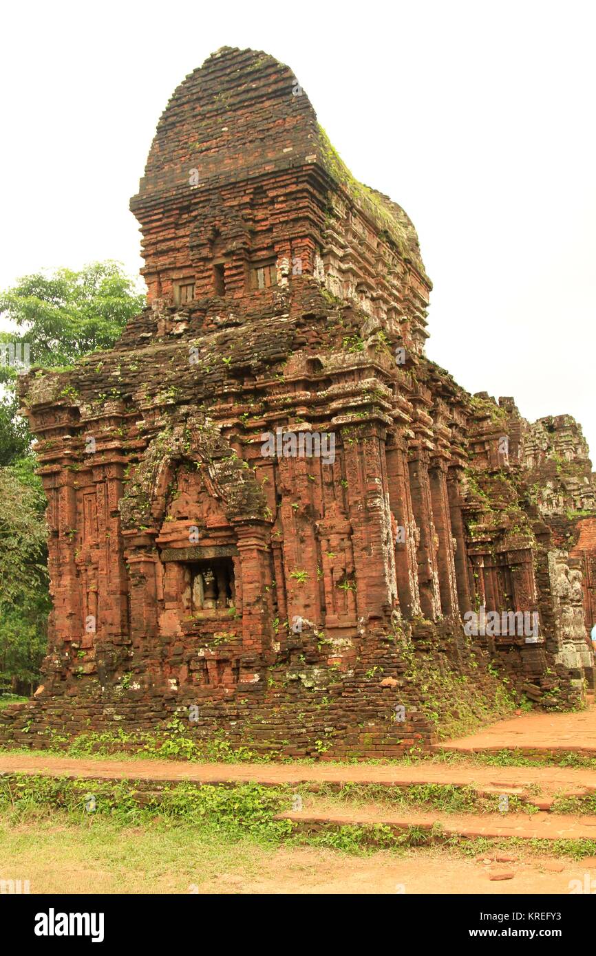 Mon fils Temple complexe, le centre du Vietnam près de Da Nang Banque D'Images