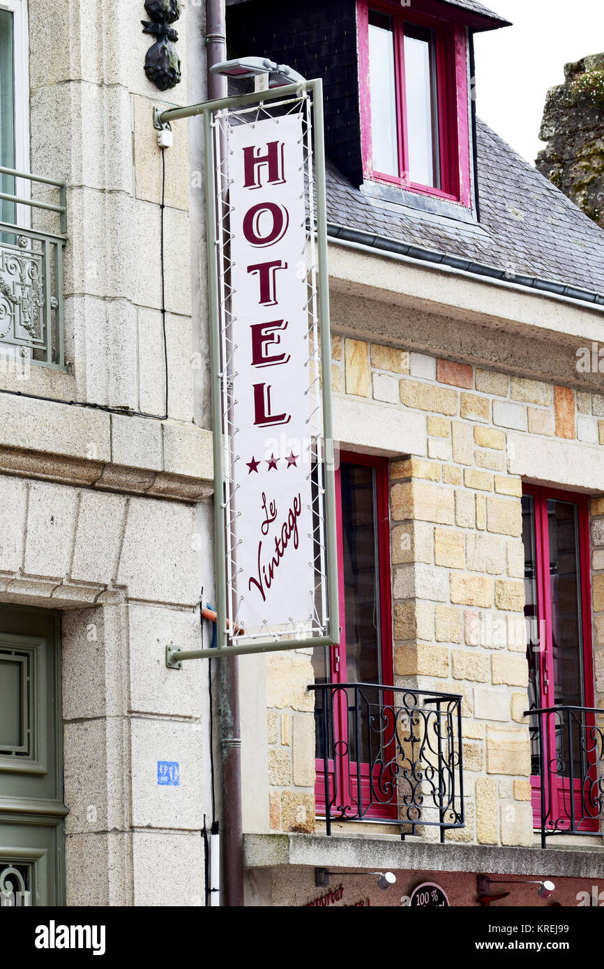 Hôtel Le Vintage, Quimperlé, Bretagne, France Banque D'Images