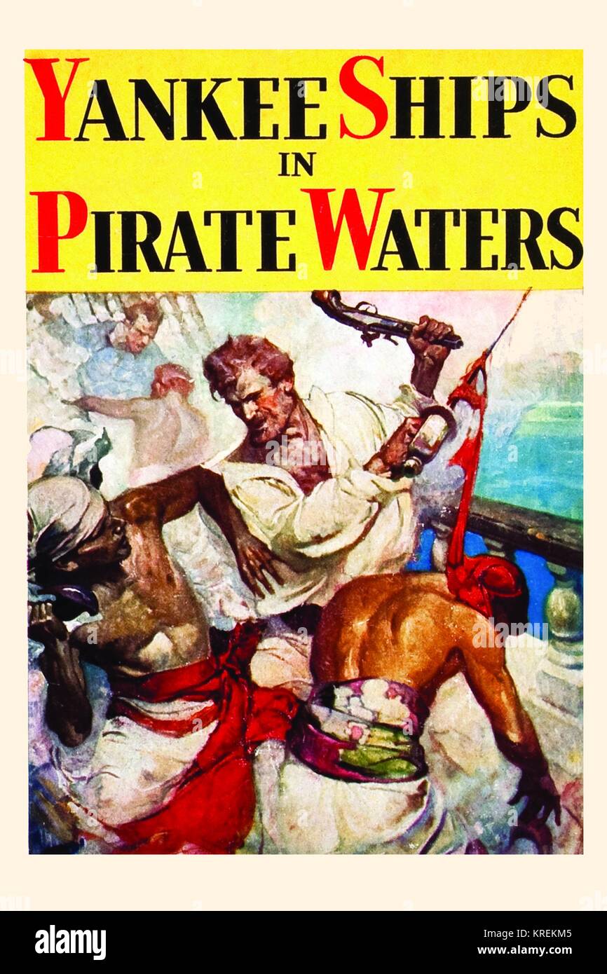 Yankee des navires dans les eaux de Pirate Banque D'Images