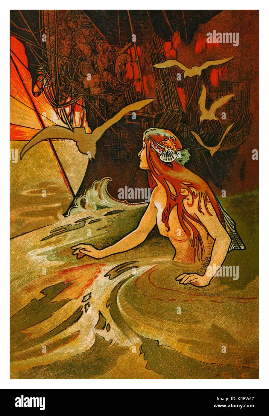 La sirène Banque D'Images