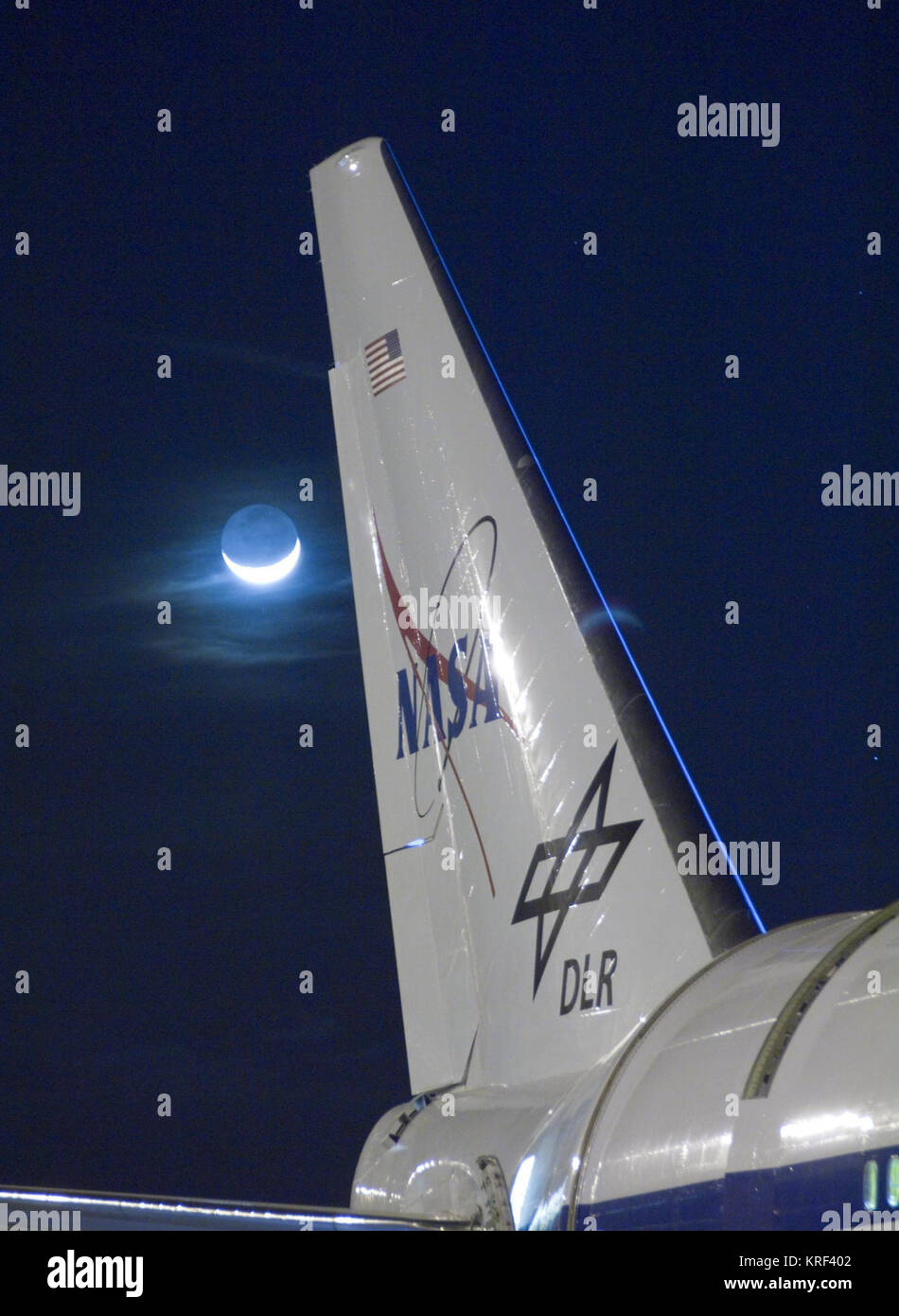 Au cours des essais de caractérisation télescope SOFIA Banque D'Images