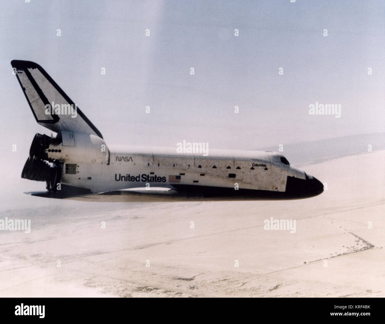 Approche STS-1 Banque D'Images