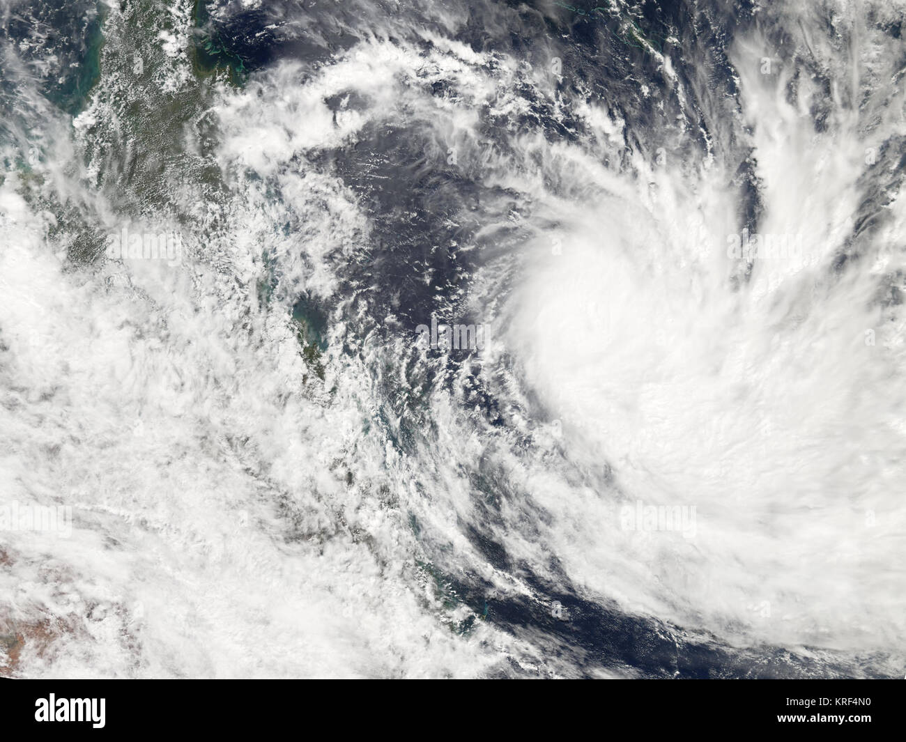 Cyclone tropical Wati 2006 Banque D'Images