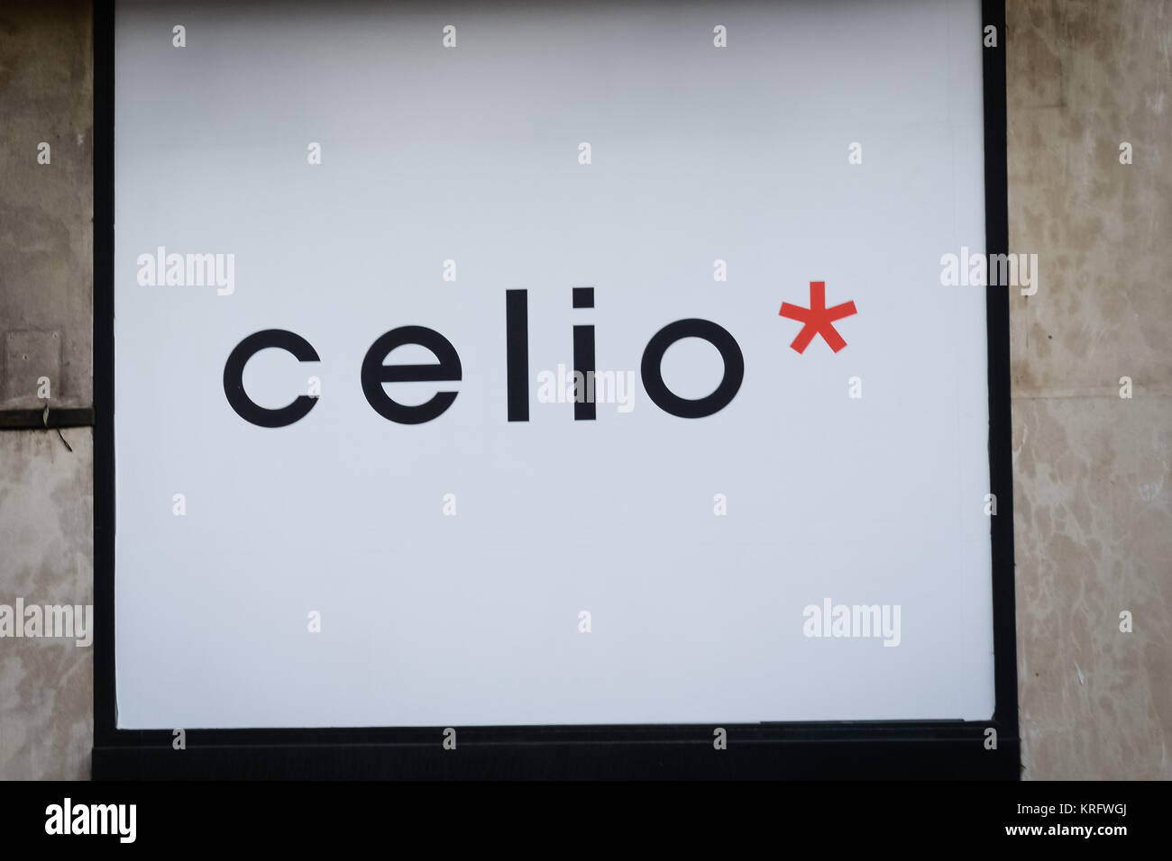 Milan, Italie - 24 septembre 2017 : Celio magasin à Milan. La semaine de la mode celio shopping Banque D'Images