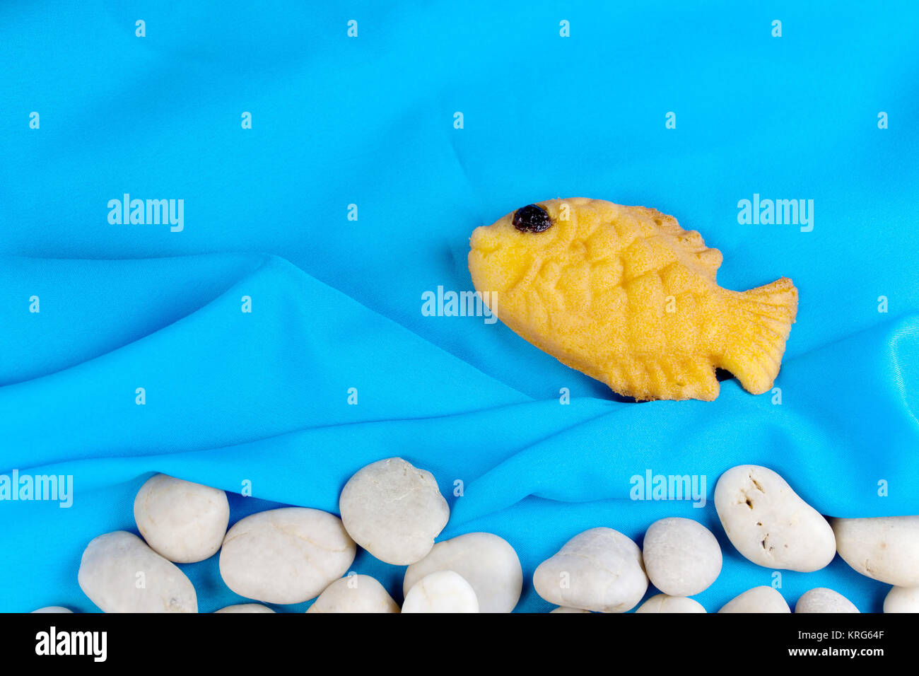 Crêpe sucrée en forme de poisson Banque D'Images