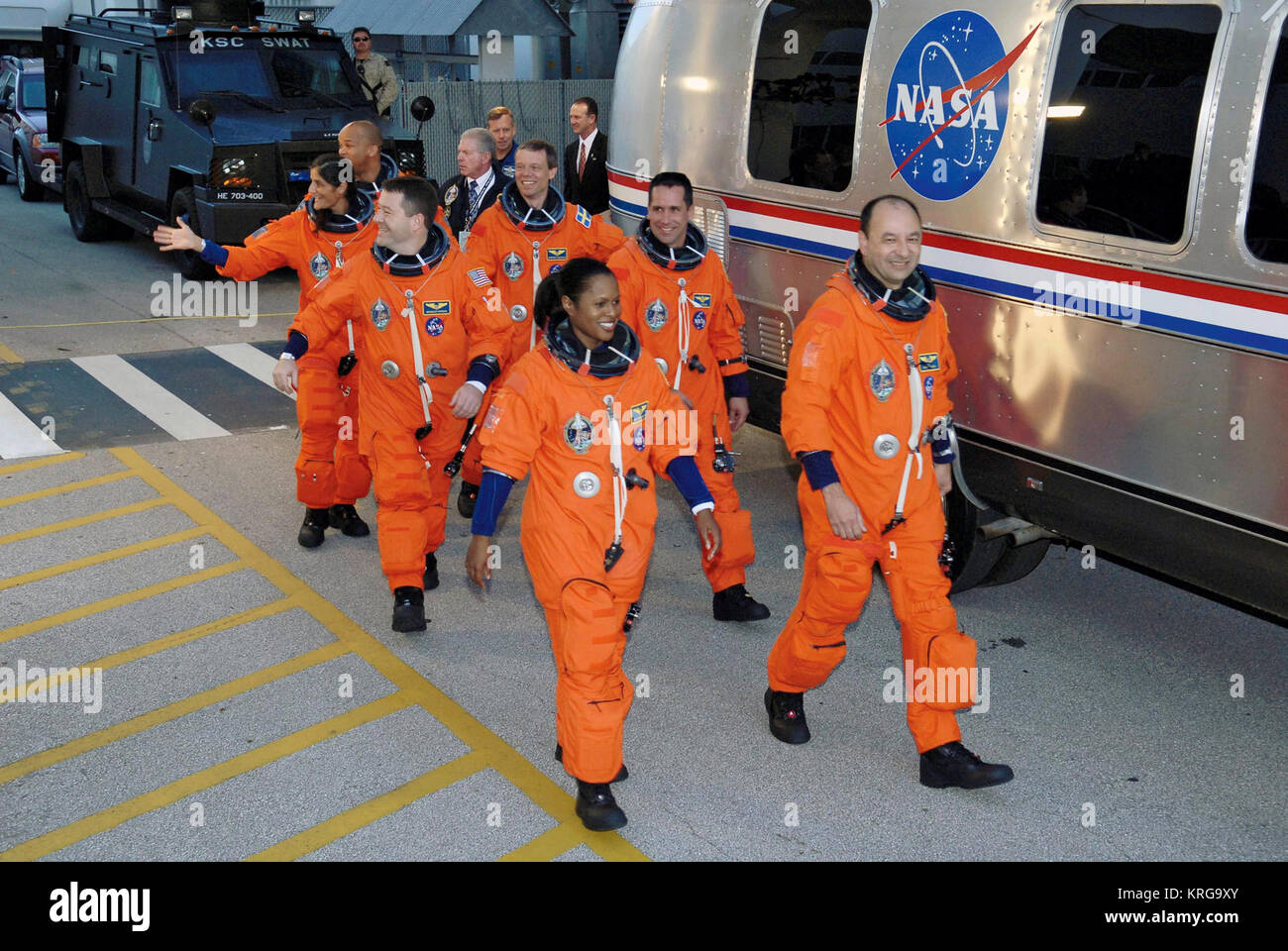 STS-116 L'embarquement (NASA STS116-S-006) 2006-Dec-09 Banque D'Images