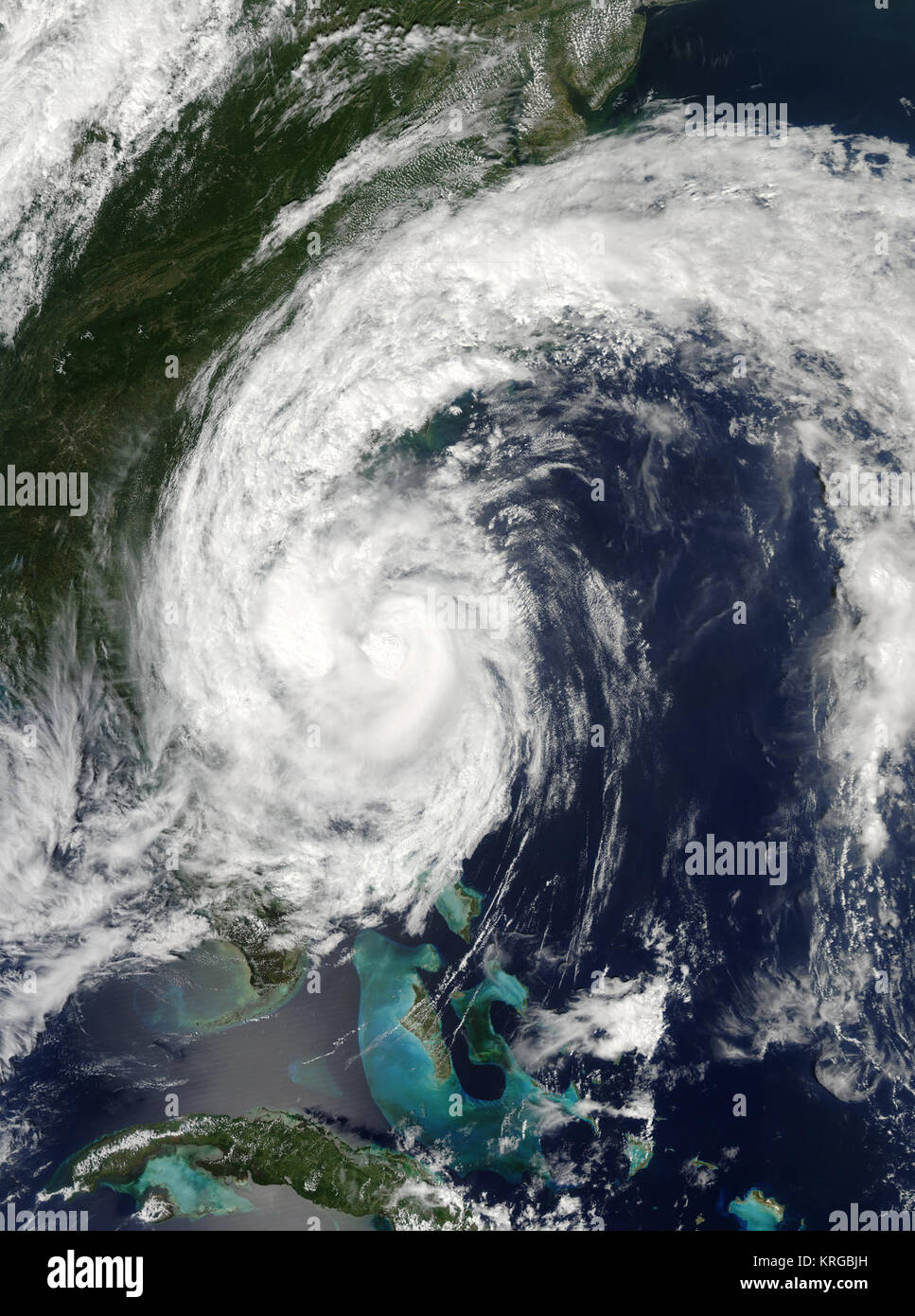 La tempête tropicale Hanna sur la côte Est (sept. 6, 2008 à 16-05 UTC) Banque D'Images