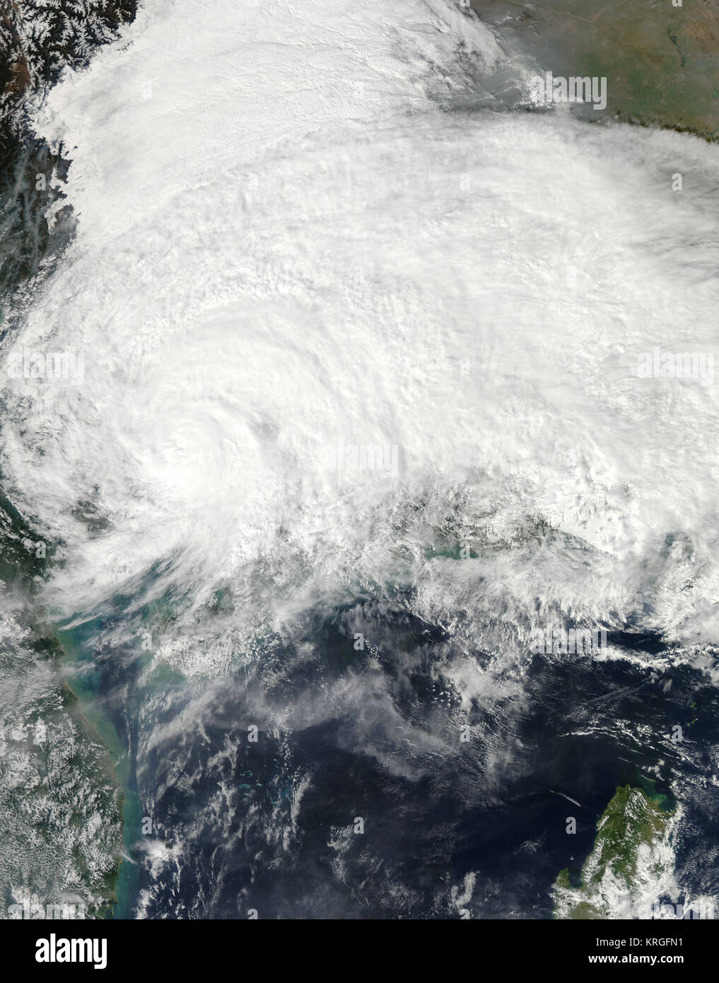 11 Nov 2013 Haiyan 0545Z Banque D'Images