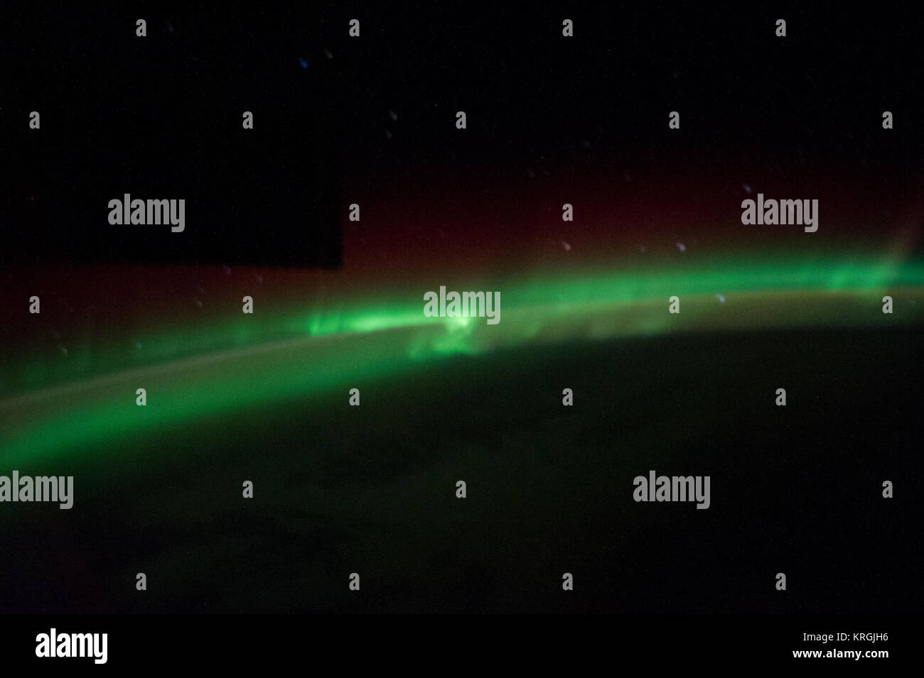 ISS-39 Aurora Australis Banque D'Images
