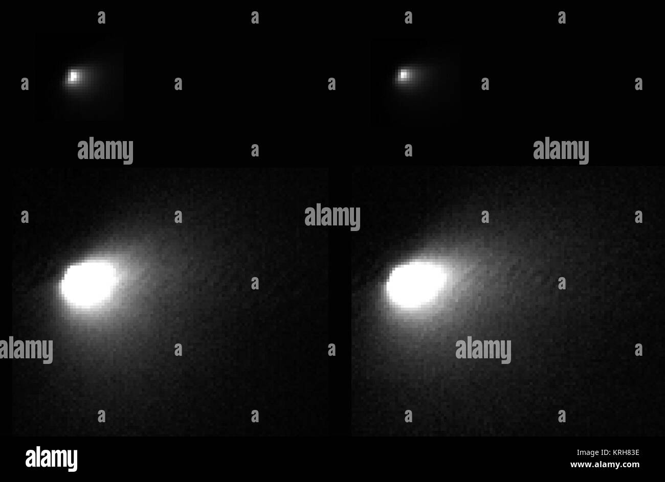 La Comète C-2013 A1 Survol Siding Spring de Mars Orbiter Banque D'Images