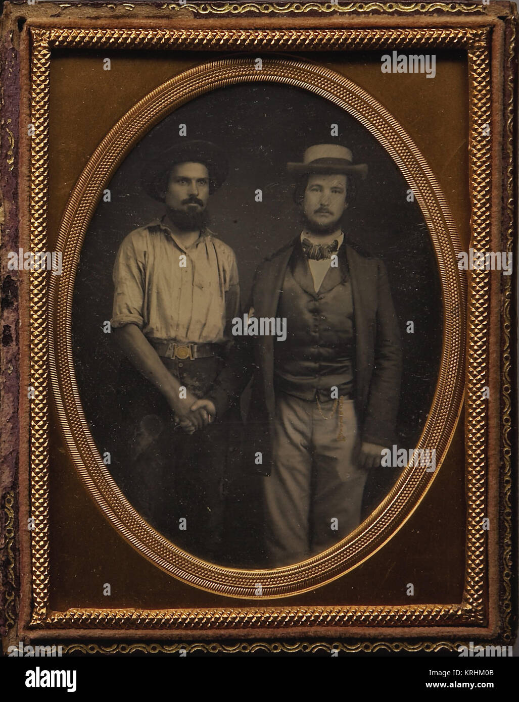 'La Californie' mineur d'Or & d'éminents collègues de la ruée vers l'Ouest Ca. Années 1850 Banque D'Images