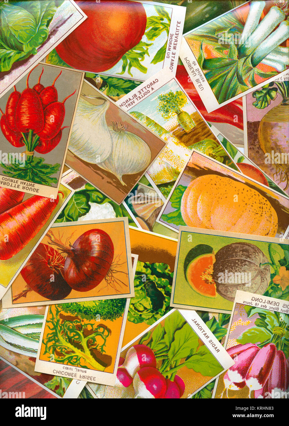Collage de légumes II Banque D'Images