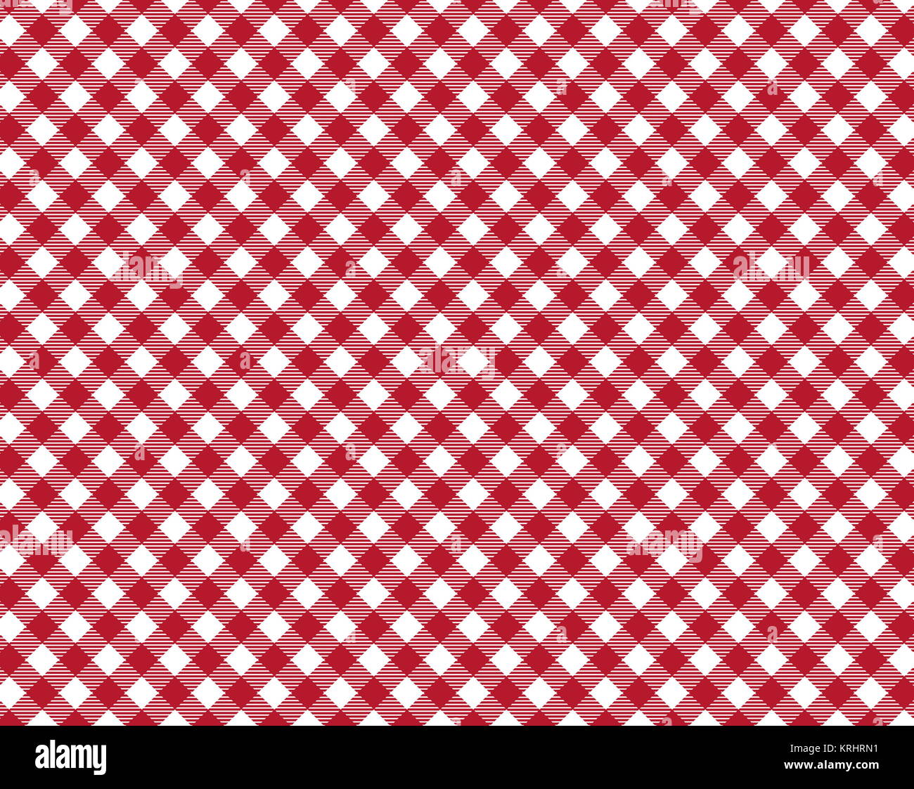 Tischdeckenmuster diagonales mit roten und als Hintergrund traditioneller Karos weißer bär Banque D'Images
