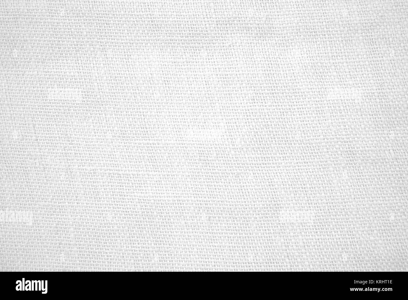 Texture de tissu de lin blanc Banque D'Images