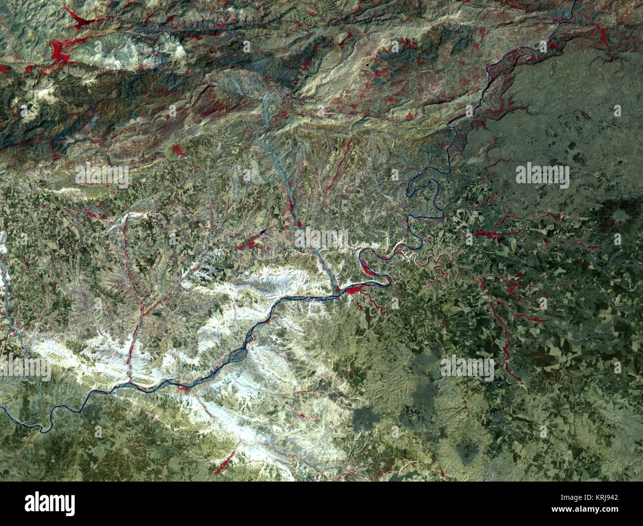 LandsatAtaturk1983 Banque D'Images