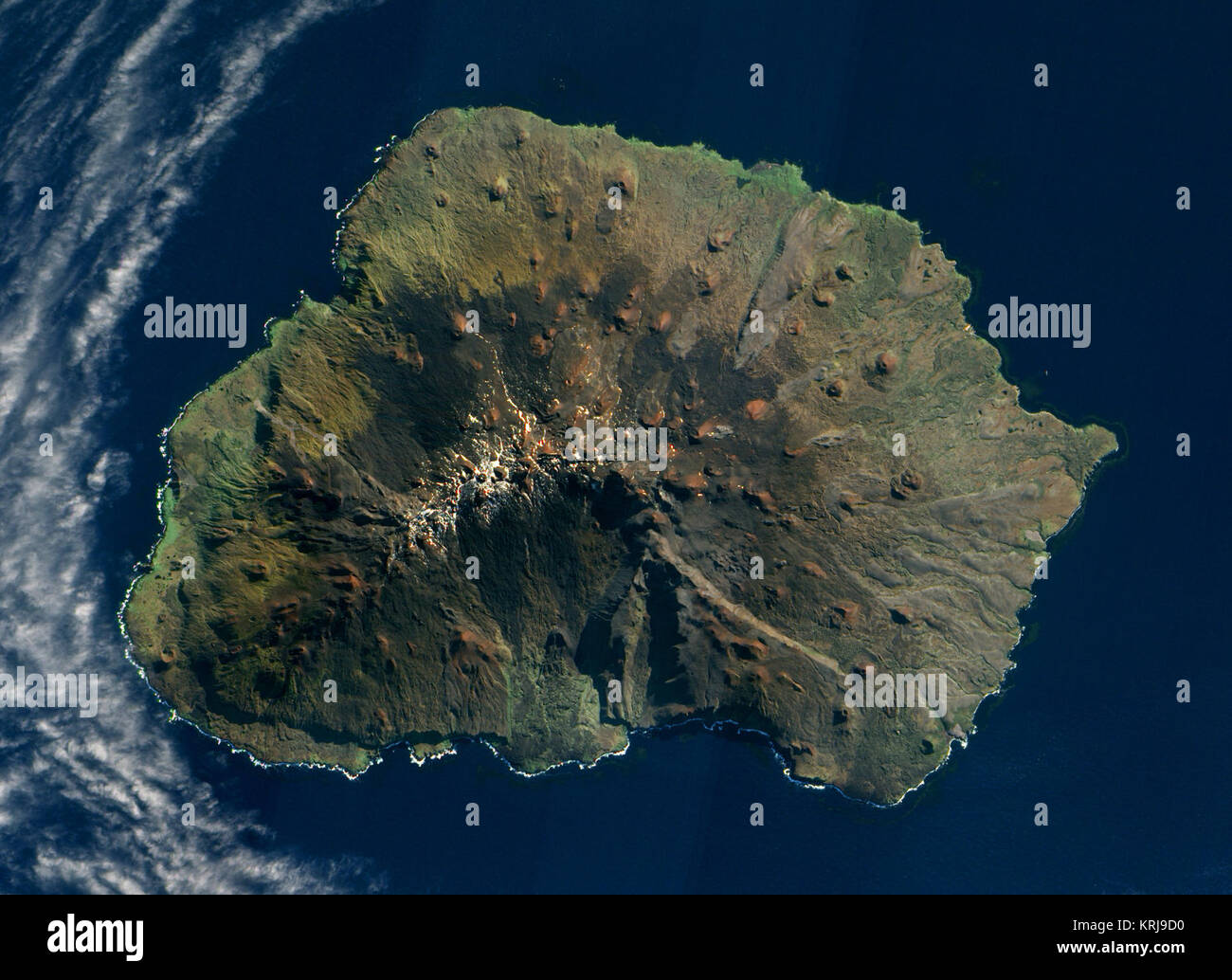 Fichier TIFF IDL Marion Island, Afrique du Sud, EO-1 ALI image satellite, 5 mai 2009 Banque D'Images