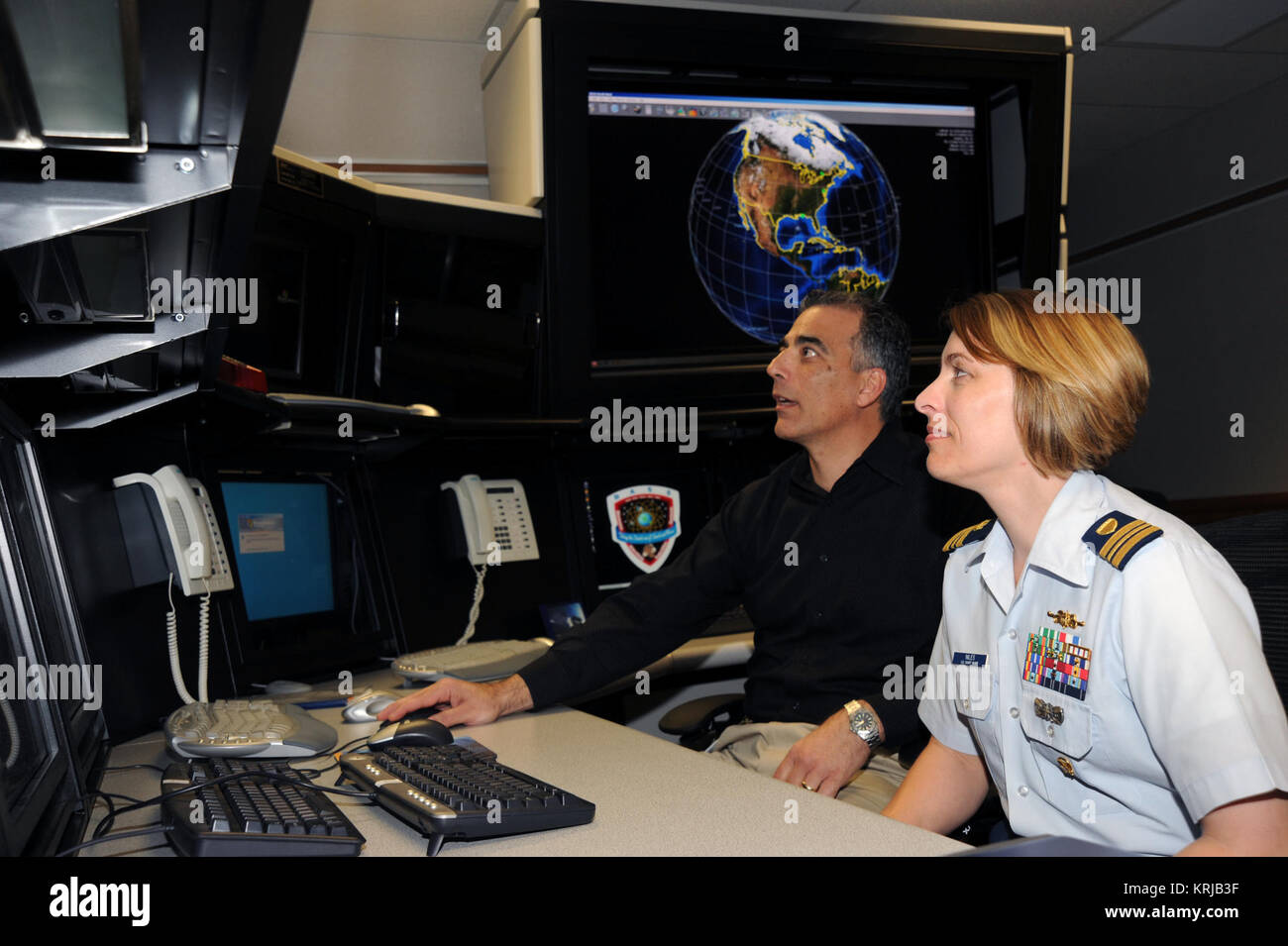 Cender Goddard du Bureau de la Mission de recherche et sauvetage Banque D'Images