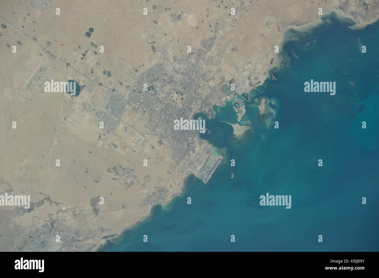 Doha, Qatar l'imagerie de l'Astronaute Banque D'Images