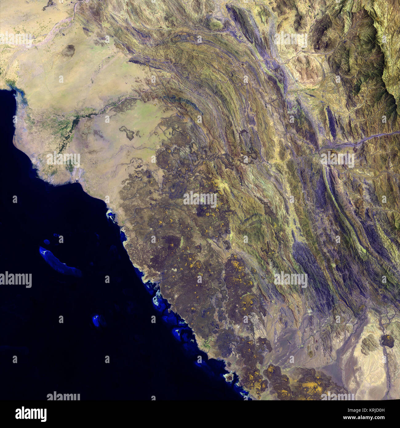 Harrat Al Birk, l'Arabie Saoudite Banque D'Images