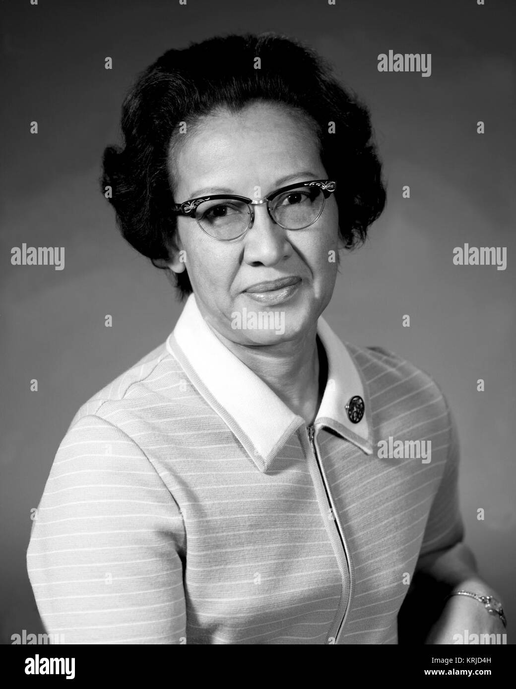 Les ordinateurs de la NASA - Katherine Coleman Goble Johnson Banque D'Images