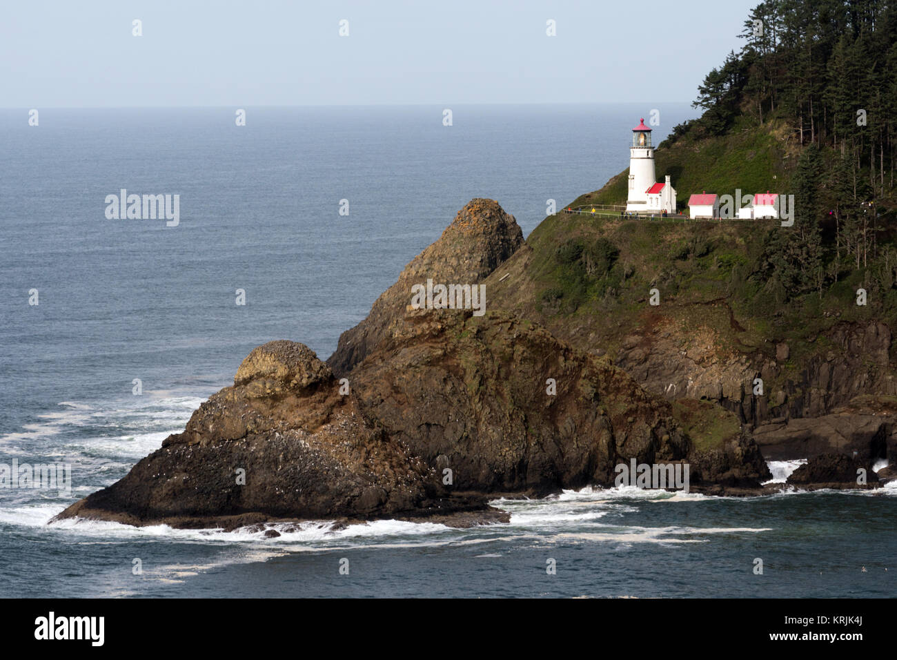 Phare Heceta Head Côte de l'Oregon USA Beacon Nautique Banque D'Images