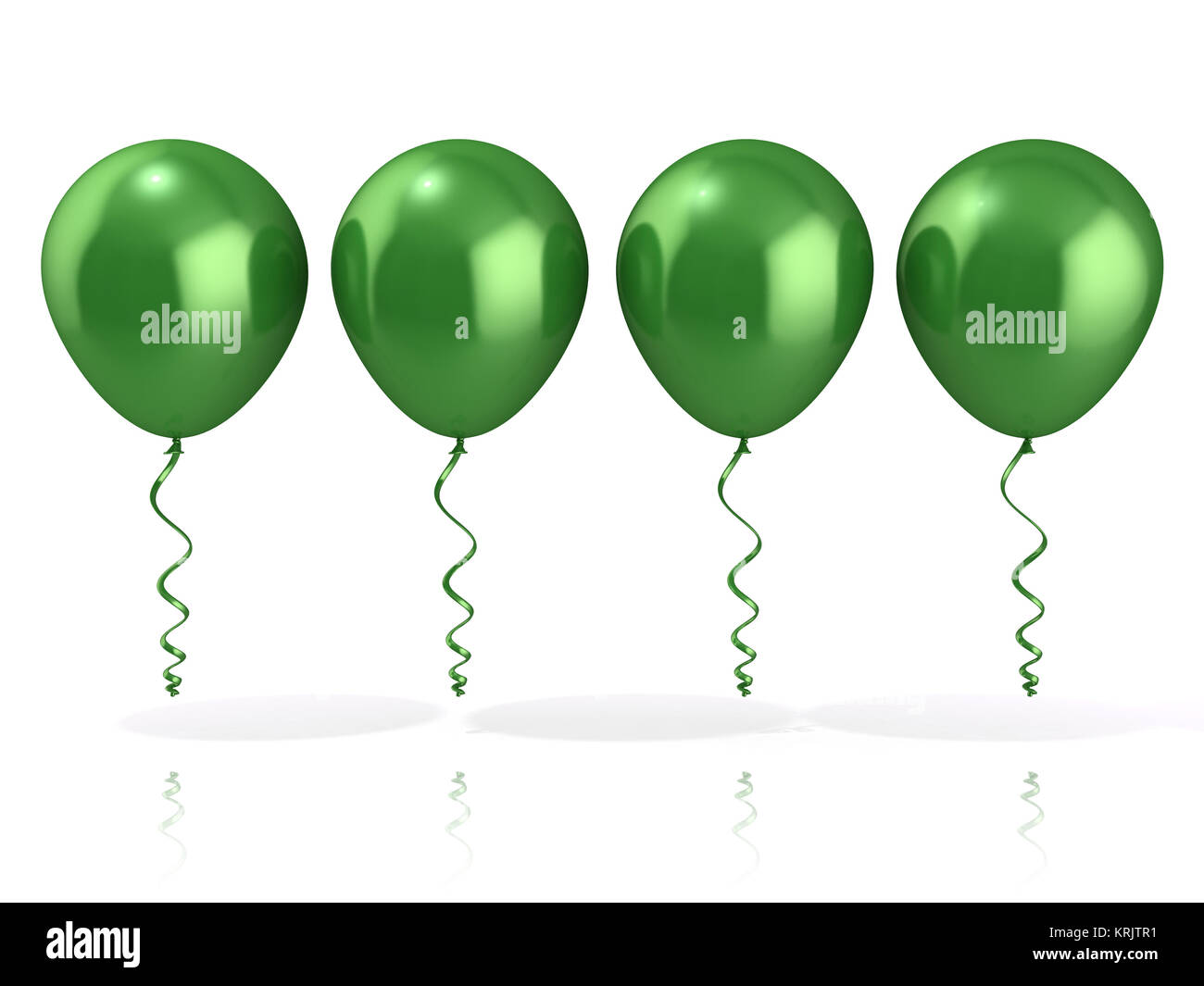Ballons verts Banque D'Images