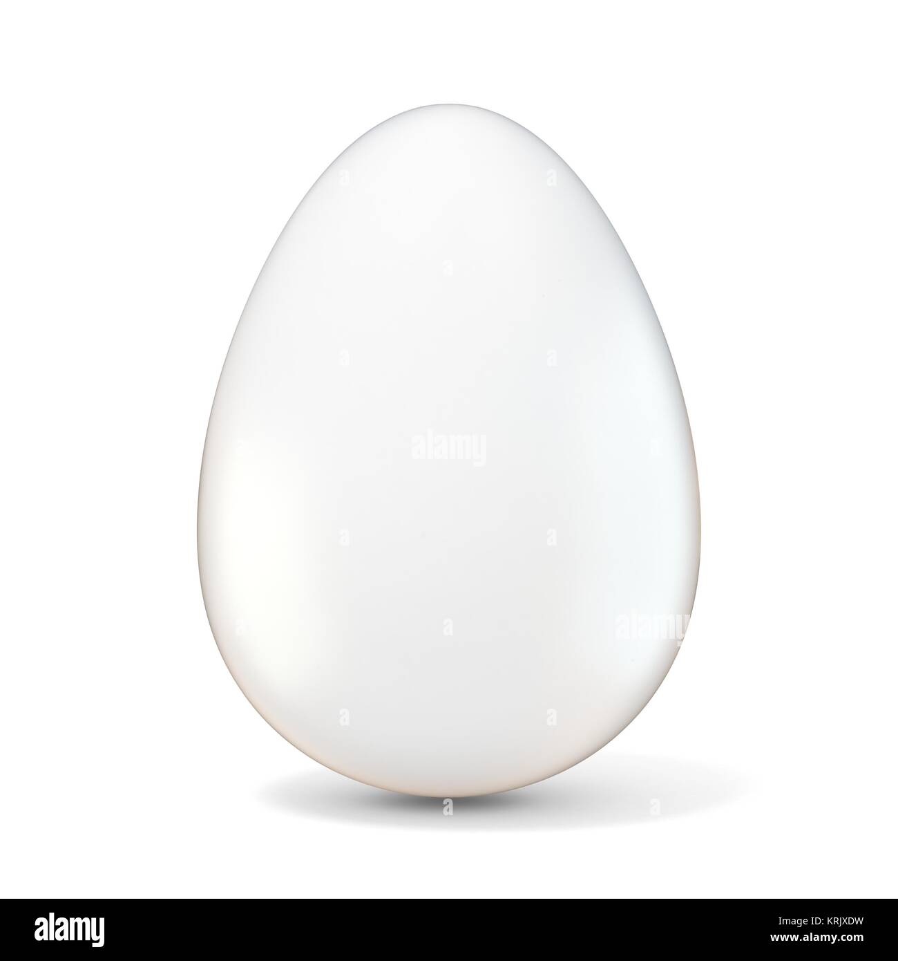 White egg. 3D Banque D'Images