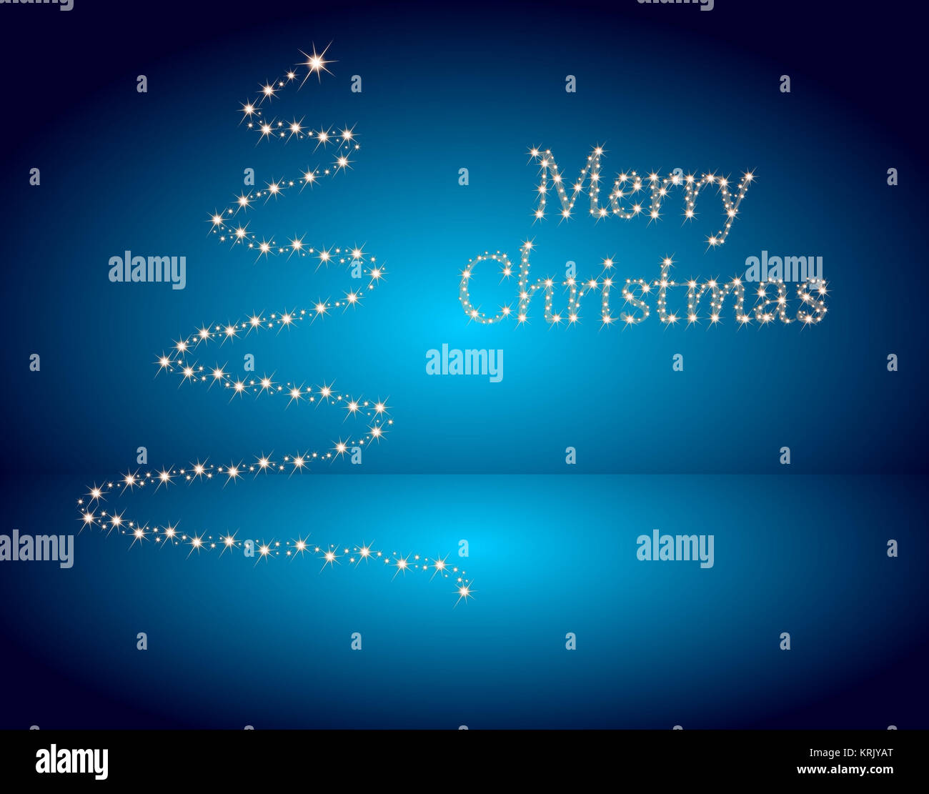 Carte de Noël Joyeux Noël avec arbre de Noël - illustration Banque D'Images