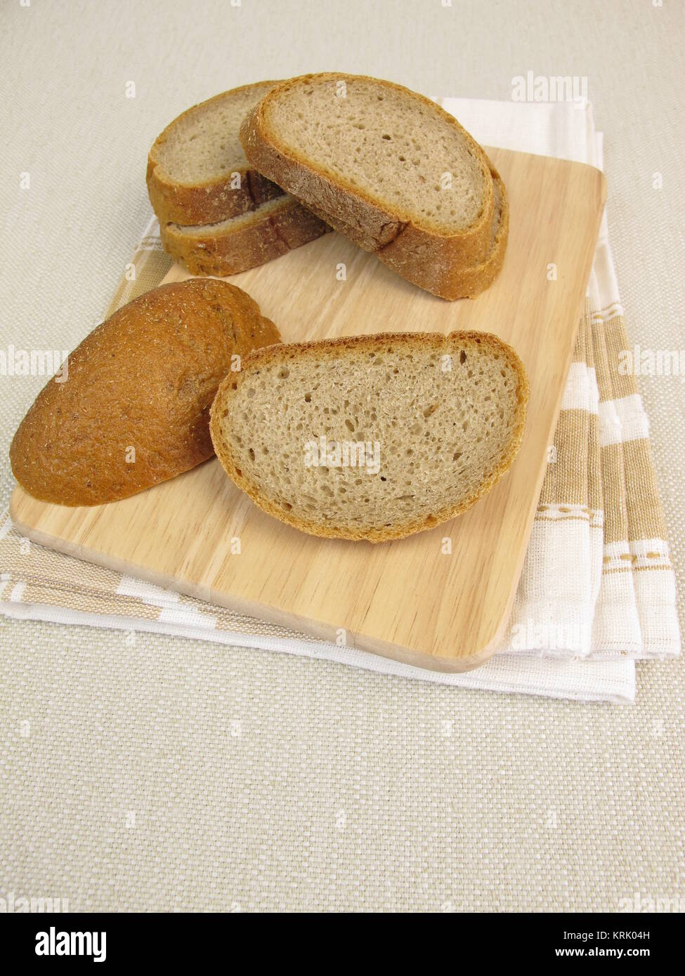 Croûte de pain ou de pain se termine de roggenmischbrot Banque D'Images