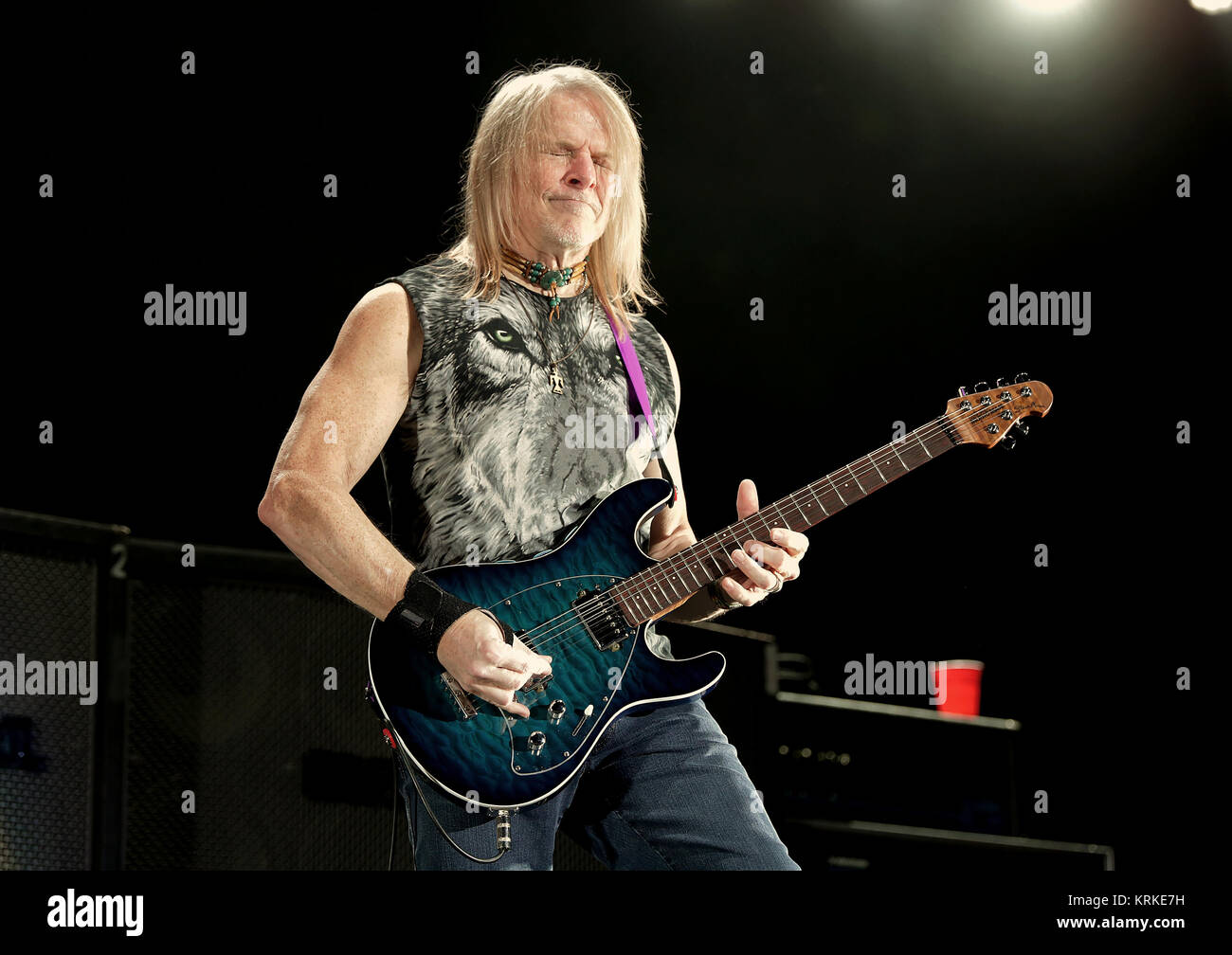Deep Purple effectuer sur leur '819 Tour' à la Manchester Arena avec : Deep Purple, où Steve Morse : Manchester, Royaume-Uni Quand : 18 novembre 2017 Crédit : Sakura/WENN.com Banque D'Images