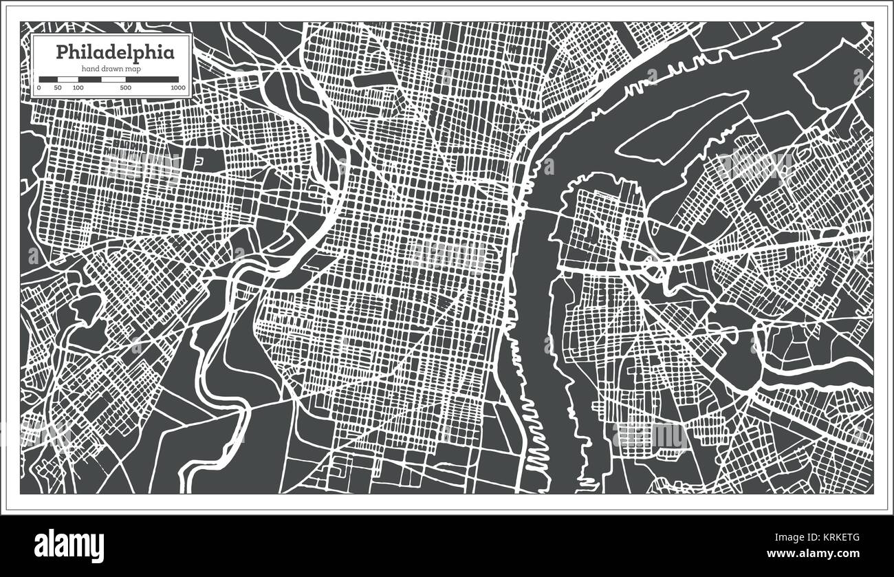 Philadelphia map Banque de photographies et d’images à haute résolution ...