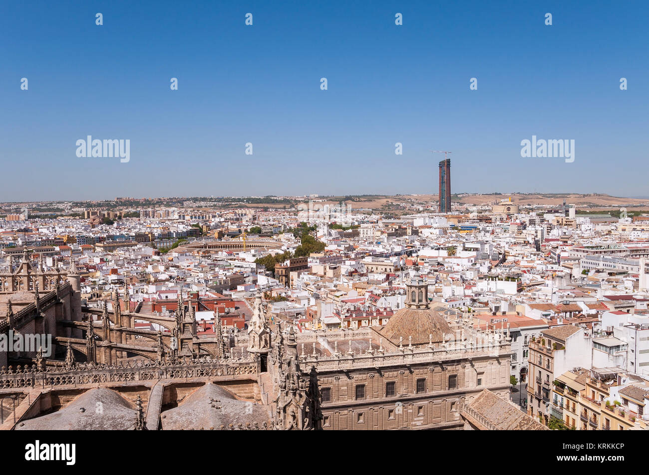 Vue aérienne de la ville de Séville en Espagne Banque D'Images