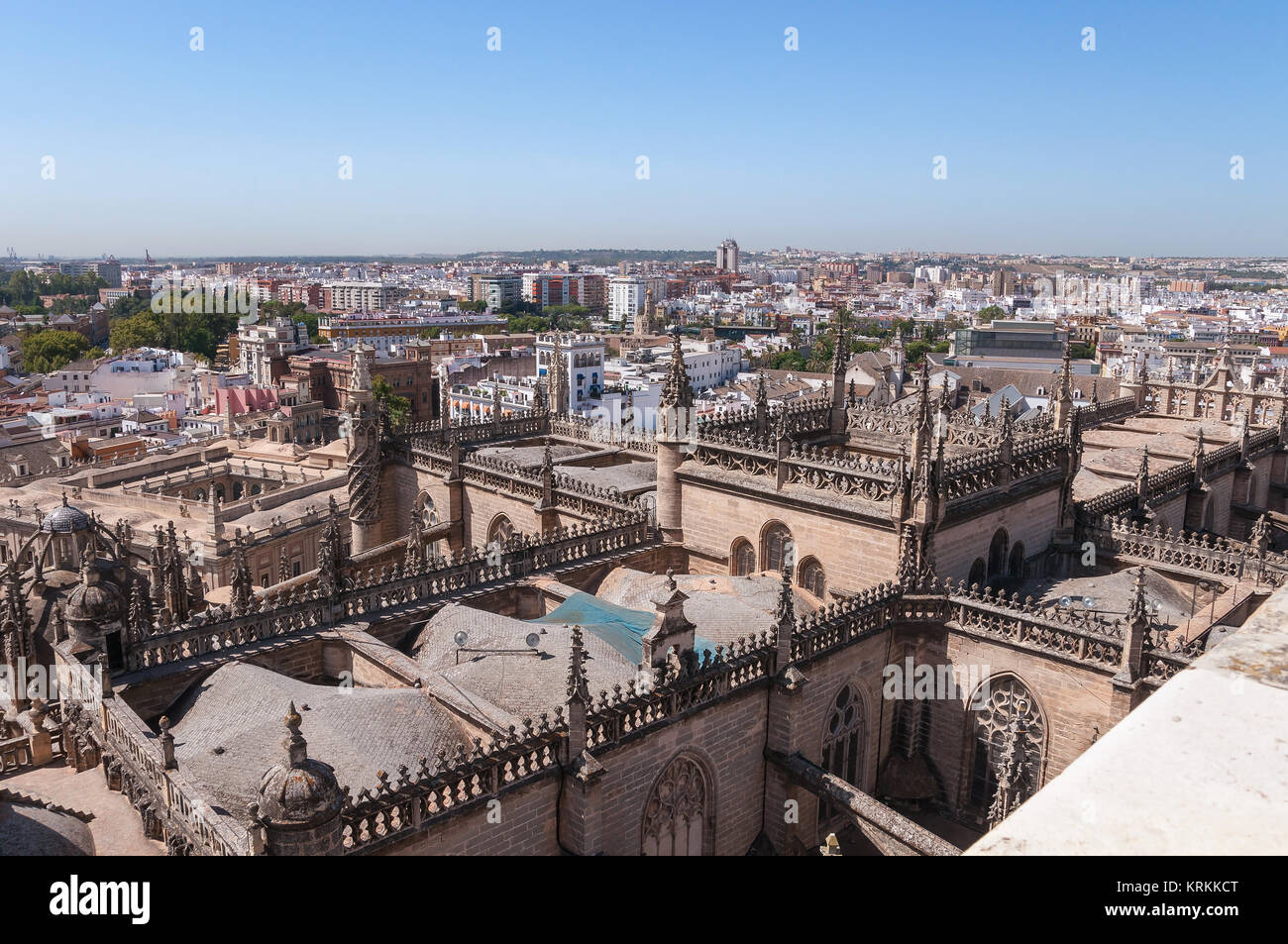 Vue aérienne de Séville en Espagne Banque D'Images