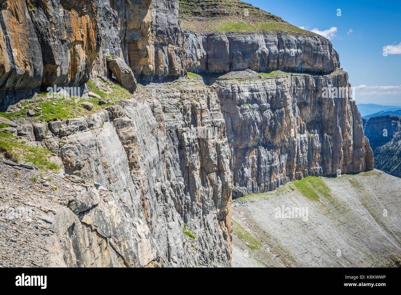 'Faja de las Flores, parc national Ordesa y Monte Perdido, Espagne Banque D'Images