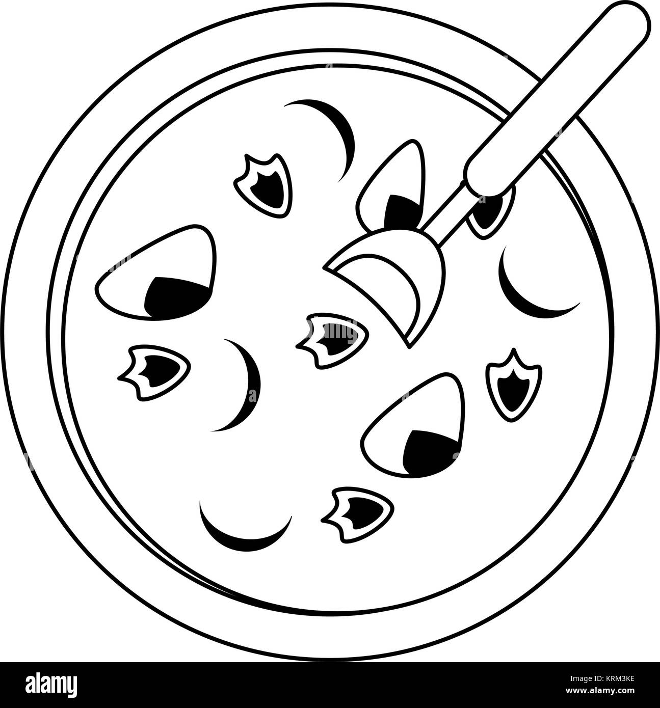 La nourriture délicieuse soupe Illustration de Vecteur
