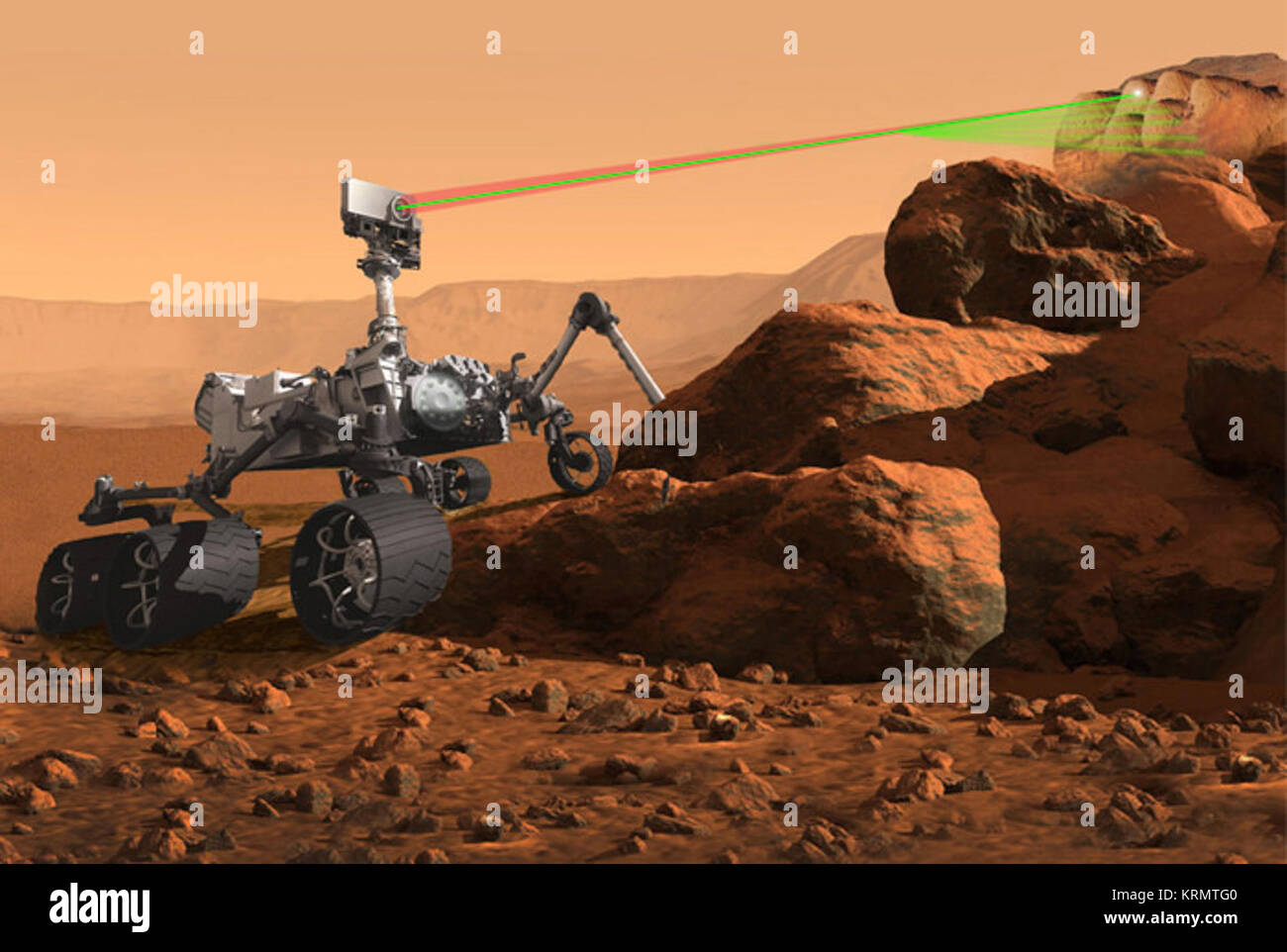 Mars-2020-Artist-Concept Instrument-Super-Cam-full Banque D'Images